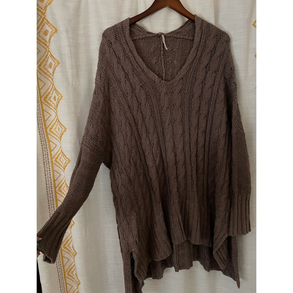 Free People drop shoulder oversized sweater